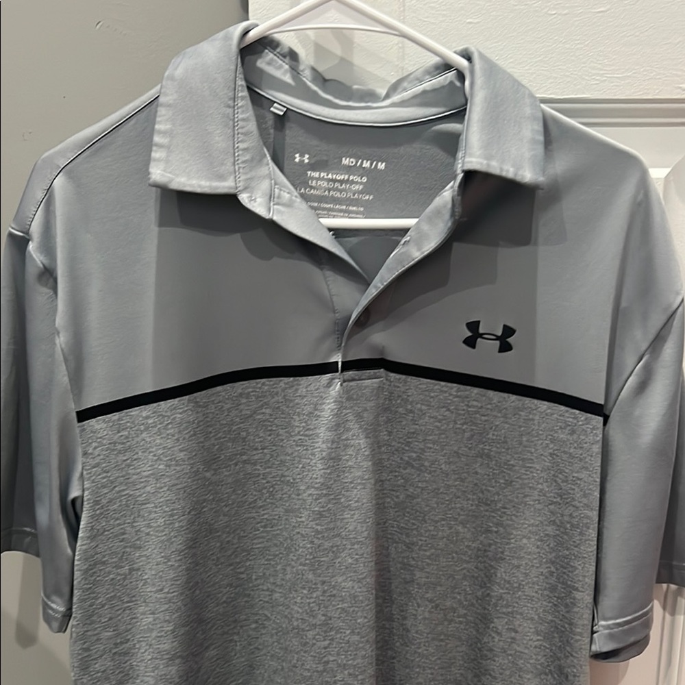 Under Armour Men's Gray Polo Shirt